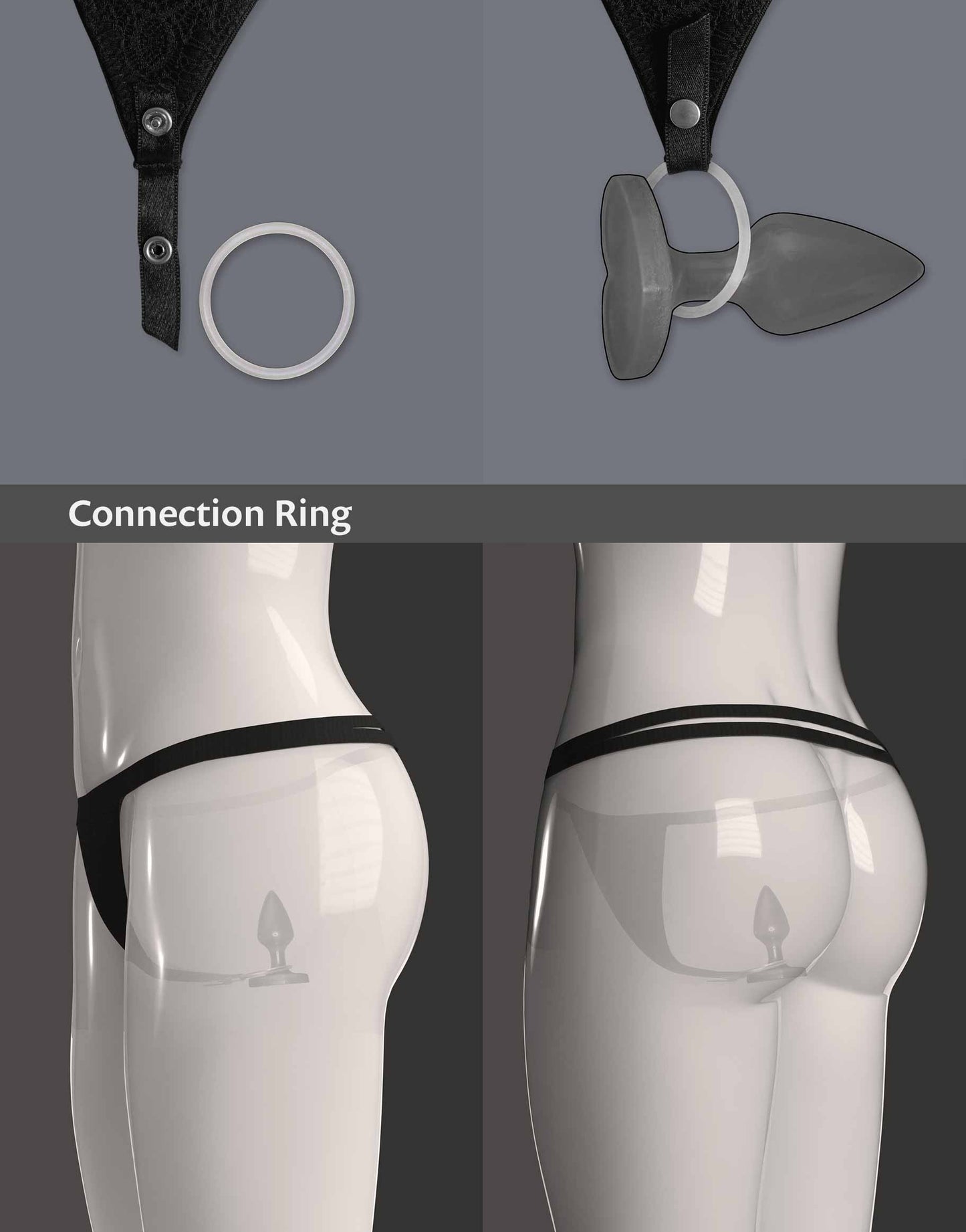 Close-up of the Connection Ring attached to the A-String Anna by WILDYOU