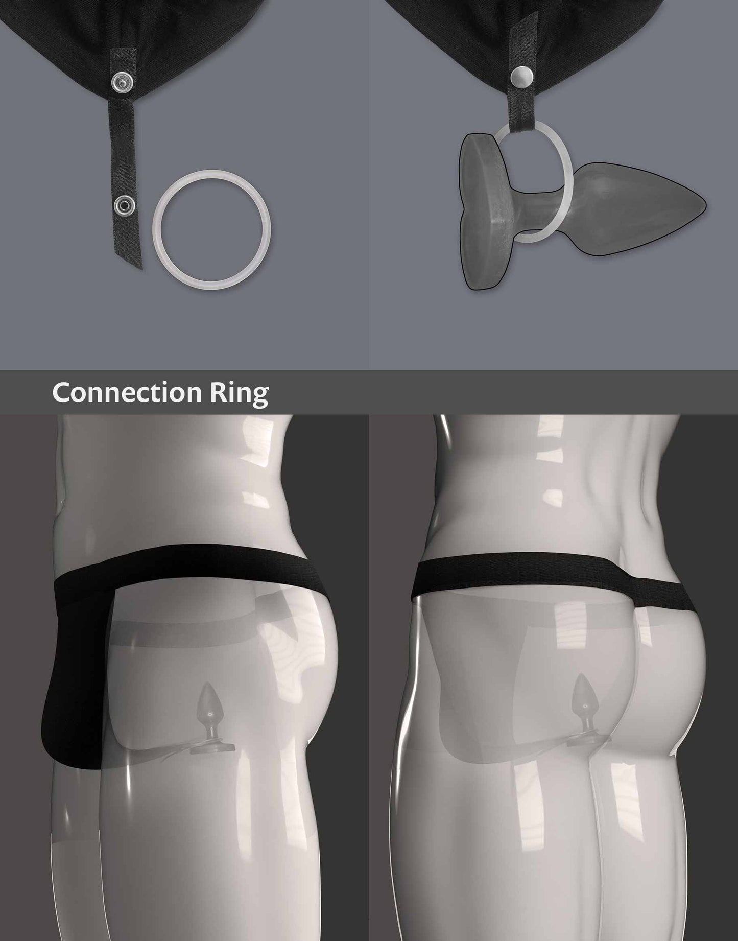 Close-up of the Connection Ring attached to the A-String Kilian by WILDYOU