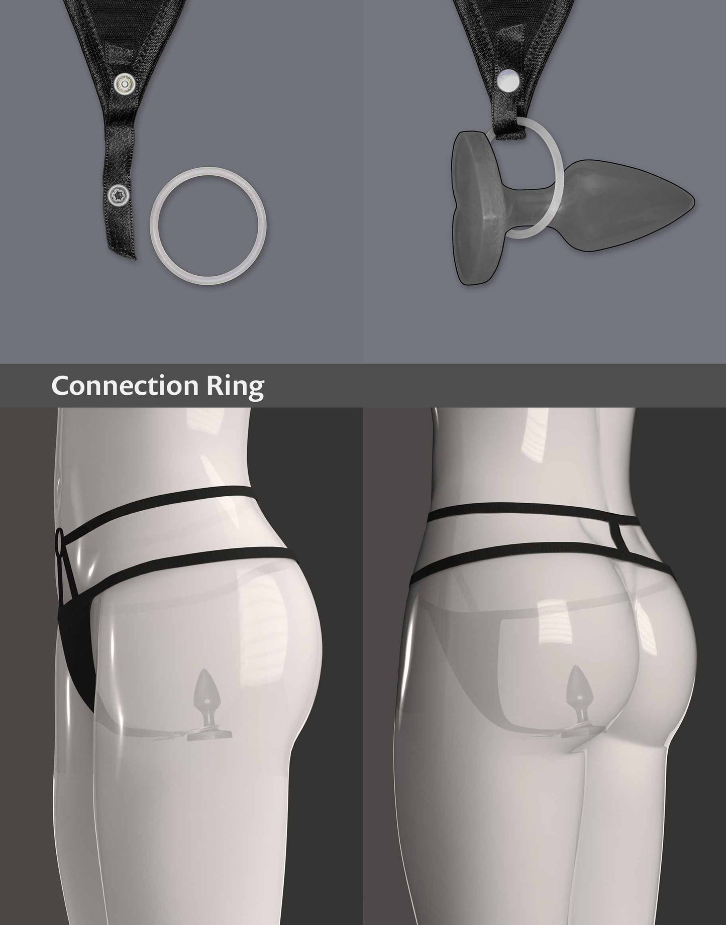 Close-up of the Connection Ring attached to the A-String Larissa by WILDYOU