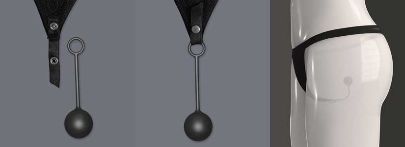 Close-up of the A-String Toy attached to the A-String Anna by WILDYOU