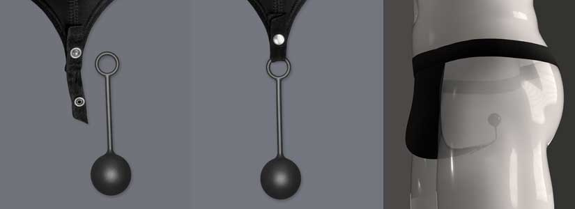 Detailed view of the A-String Toy with the A-String Kay by WILDYOU