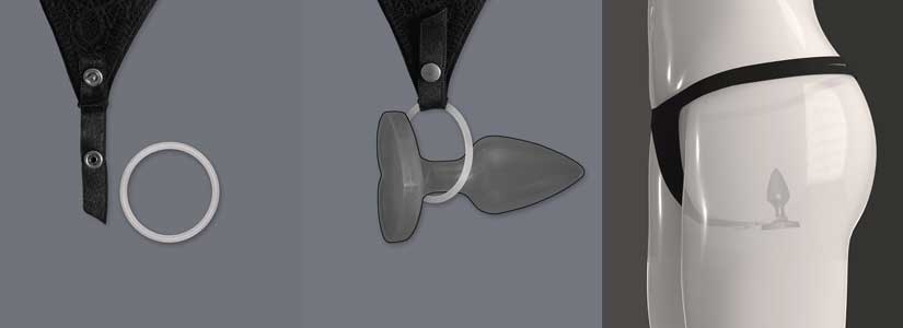 Detailed view of the Connection Ring with the A-String Anna by WILDYOU