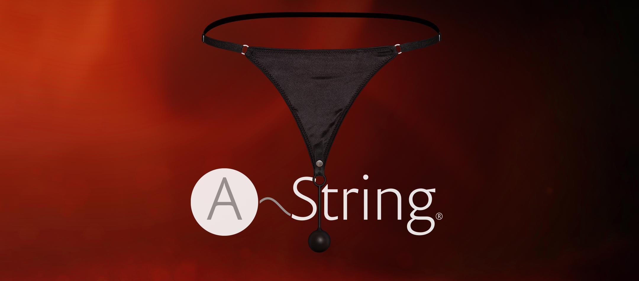 Detailed view of the plug thong A-String by WILDYOU