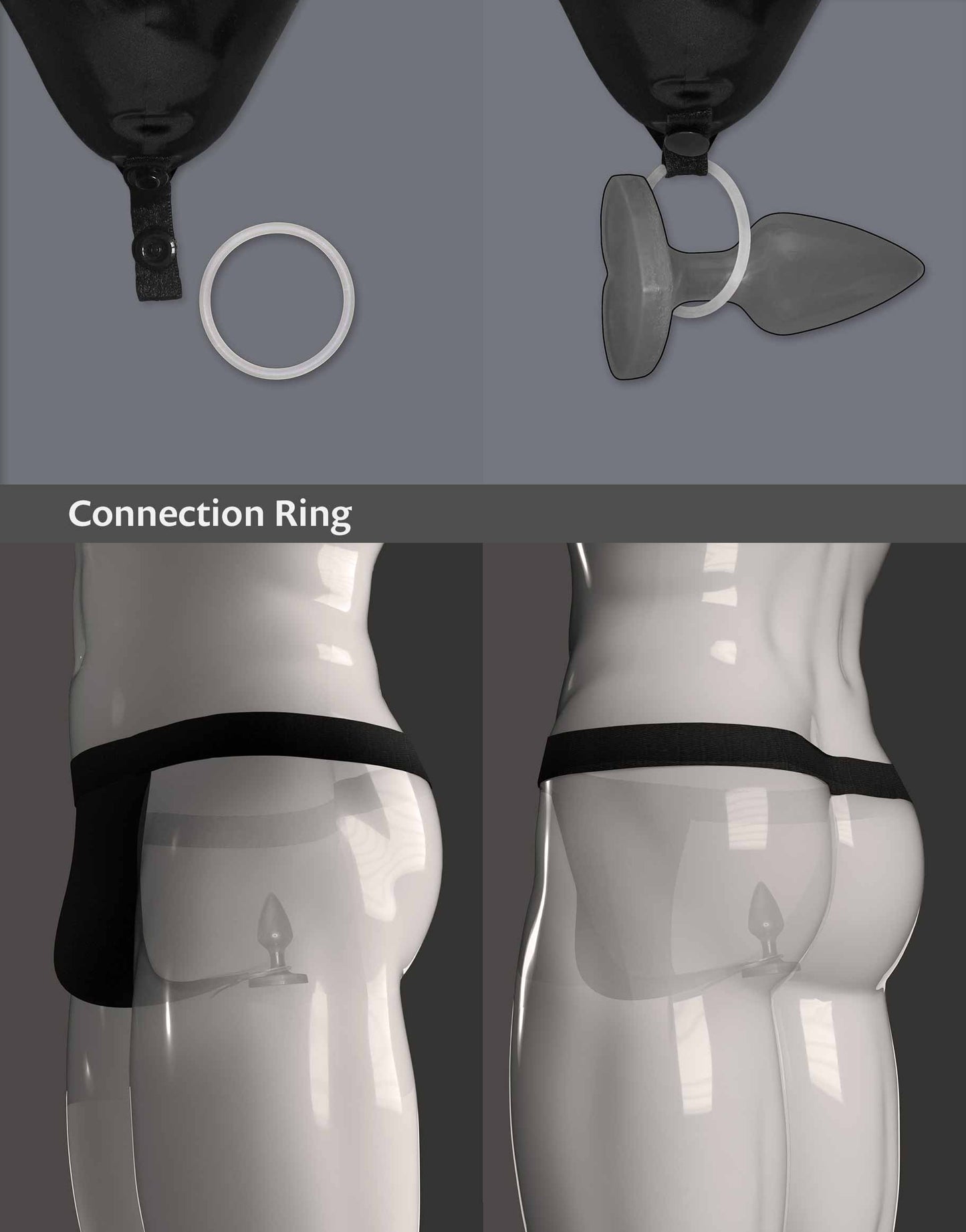 Close-up of the Connection Ring attached to the A-String George