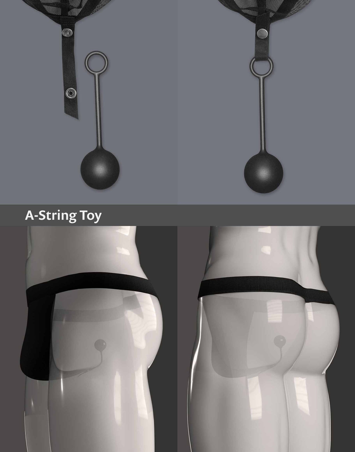 Close-up of the A-String Toy attached to the A-String Lucian by WILDYOU