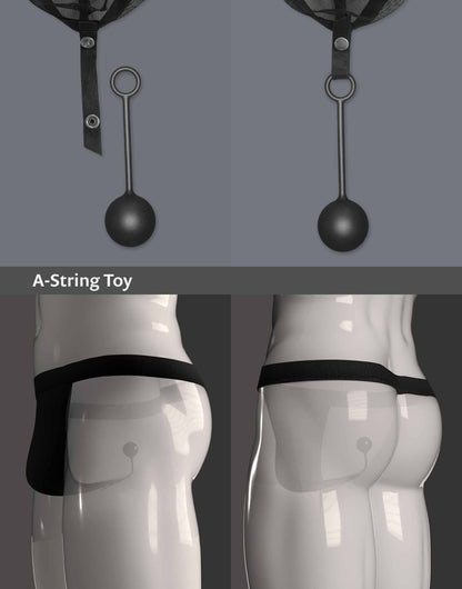Close-up of the A-String Toy attached to the A-String Lucian by WILDYOU