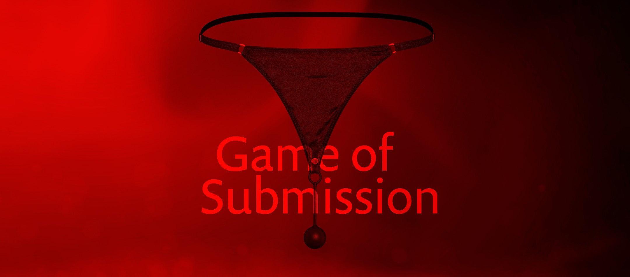 Detailed view of the A-String by WILDYOU with embedded lettering "Game of Submission"