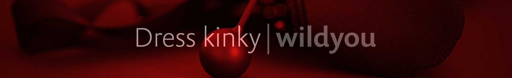 Dress kinky by WILDYOU - Detailed view of the plug thong A-String by WILDYOU