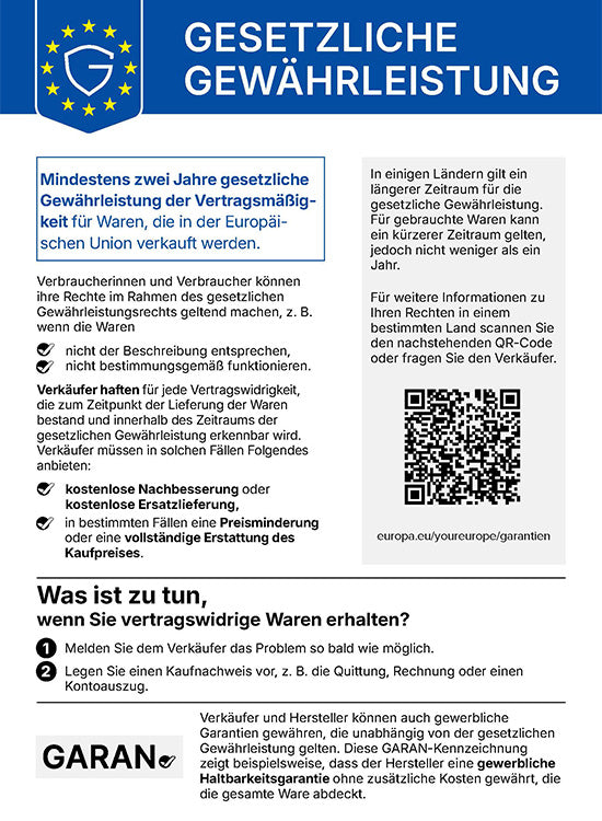 Gewährleistungslabel