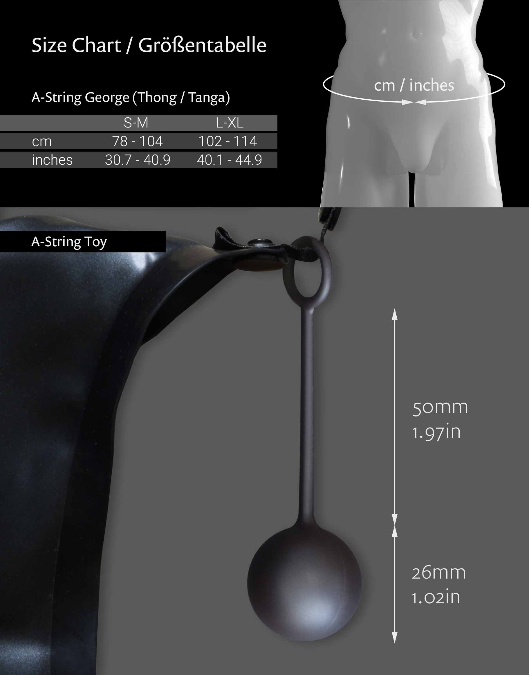 Size Chart for A-String George by WILDYOU