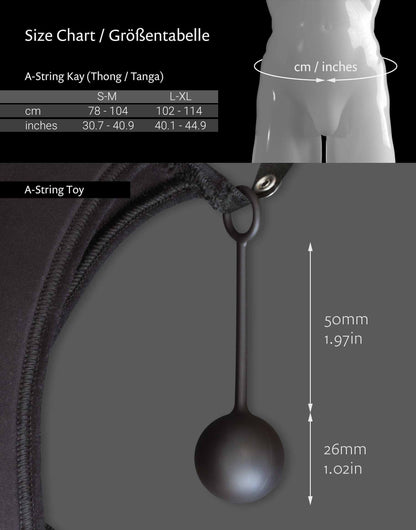 Size Chart for A-String Kay by WILDYOU